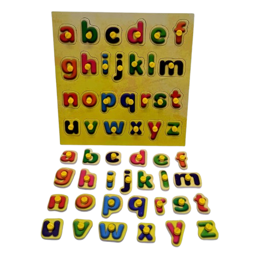 Wooden Alphabet Learning Toy | Capital and Small Letters Sorting Board