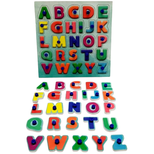 Wooden Alphabet Learning Toy | Capital and Small Letters Sorting Board